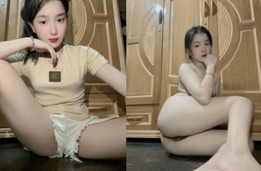 Em sinh viên ngượng ngùng khoe dáng