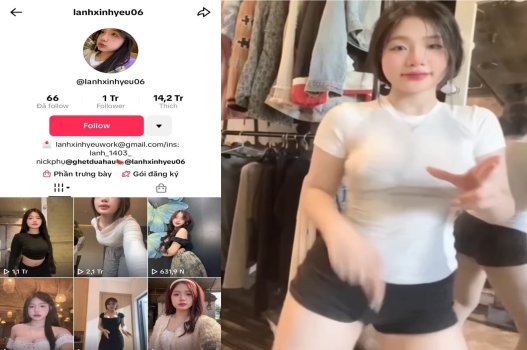 Phim sex em tiktok Lanhxinhyeu gợi cảm và sexy nóng bỏng
